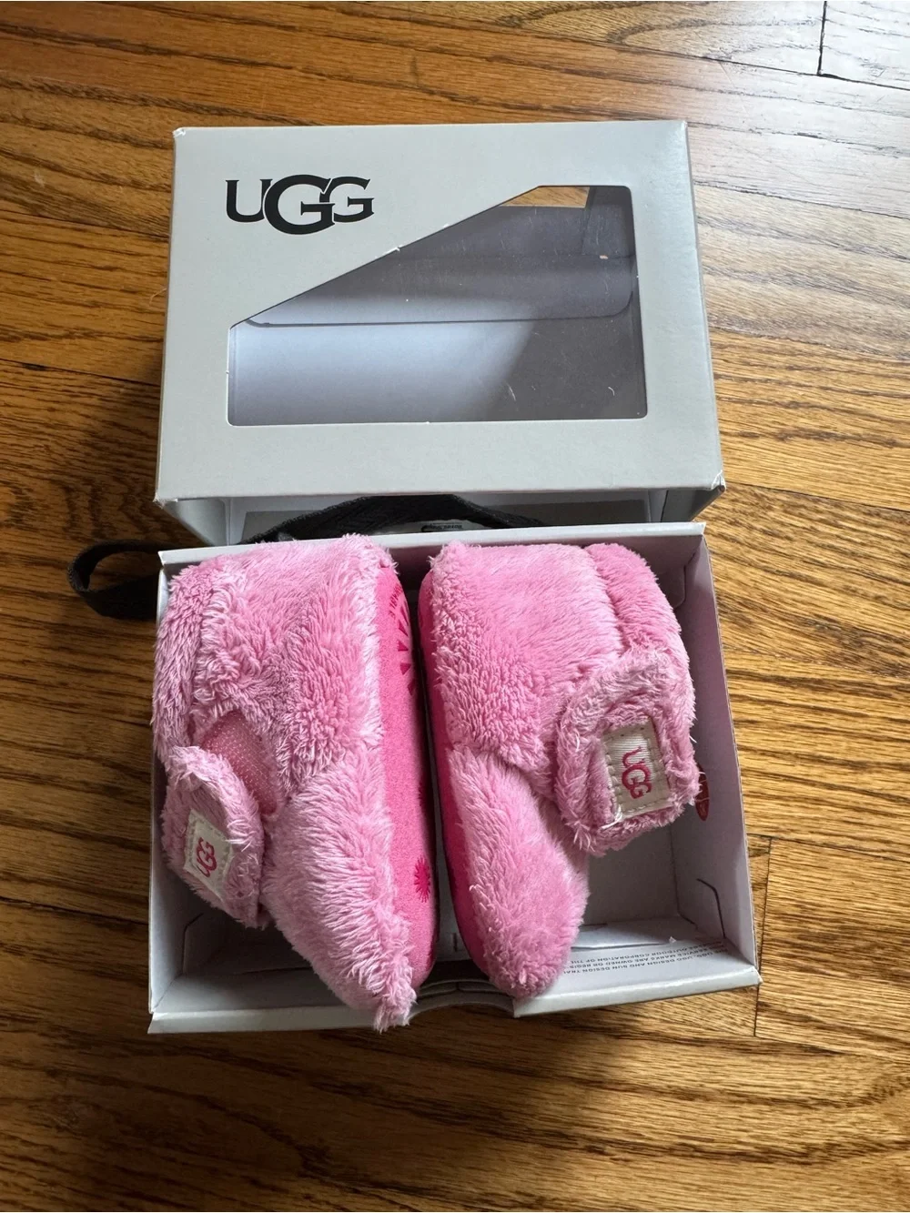 UGG Baby Plush Pink Bootie Slipper
